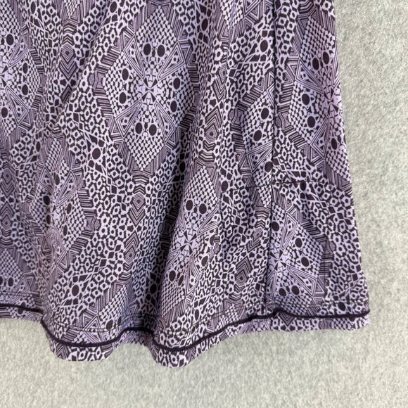 Prana Womens Size XS Purple Dress Patterned Faux Wrap V-Neck Breathe Outdoor - Picture 7 of 16